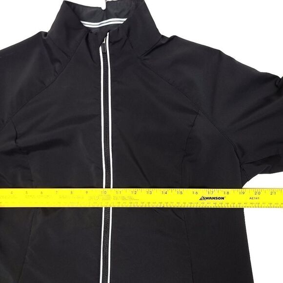 REI Full Zip Jacket Womens Large Black Stretch Polyester Pockets Outdoors - Picture 5 of 7